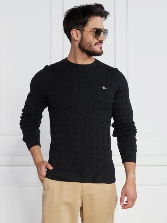 Zdjęcie produktu Gant Sweter | Regular Fit czarny