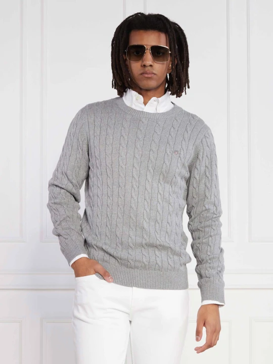 Zdjęcie produktu Gant Sweter | Regular Fit szary
