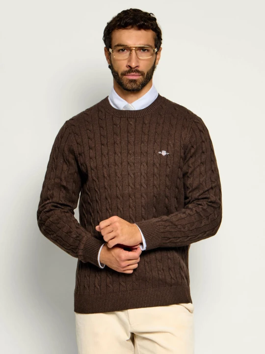 Zdjęcie produktu Gant Sweter | Regular Fit brązowy