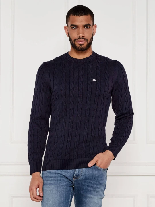 Zdjęcie produktu Gant Sweter | Regular Fit granatowy