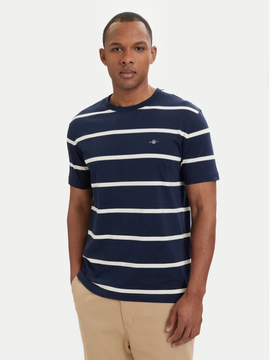 Zdjęcie produktu Gant T-Shirt 2003398 Granatowy Regular Fit
