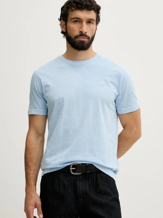 Zdjęcie produktu Gant t-shirt basic męski bawełniany niebieski