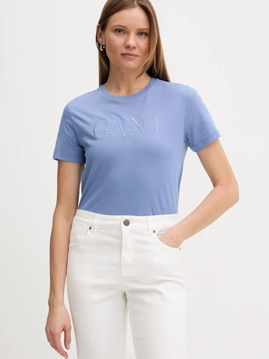 Zdjęcie produktu Gant t-shirt bawełniany niebieski