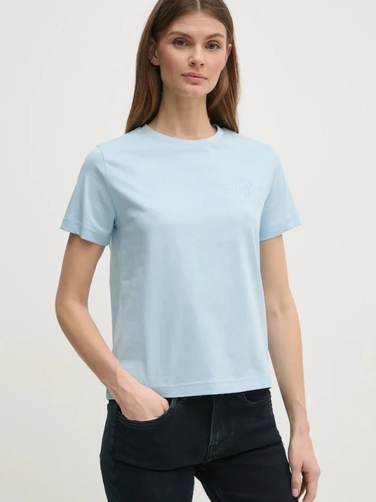 Zdjęcie produktu Gant t-shirt bawełniany niebieski