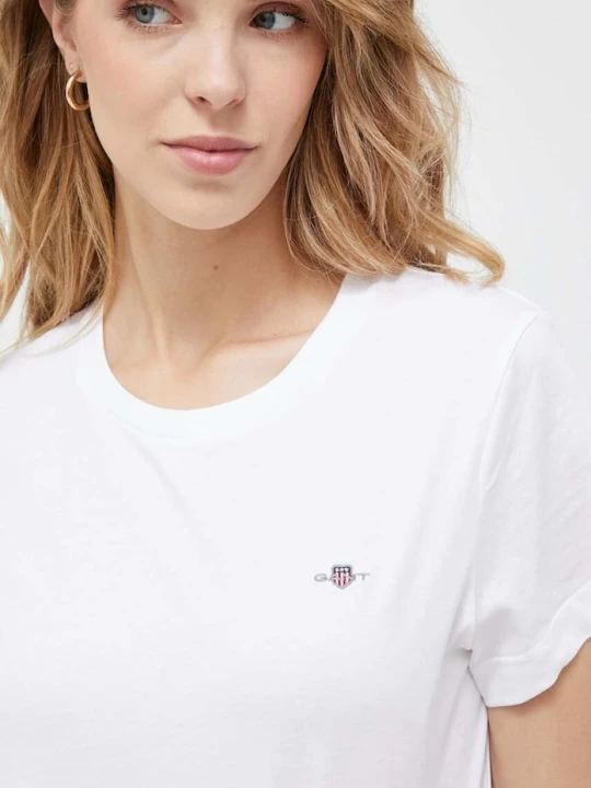 Zdjęcie produktu Gant t-shirt bawełniany biały