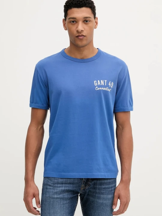 Zdjęcie produktu Gant t-shirt bawełniany fioletowy