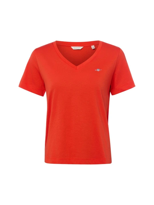 Zdjęcie produktu Gant T-shirt Kobiety Dżersej czerwony
