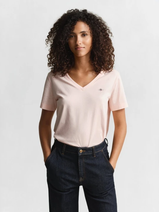Zdjęcie produktu Gant T-shirt Kobiety Dżersej różowy