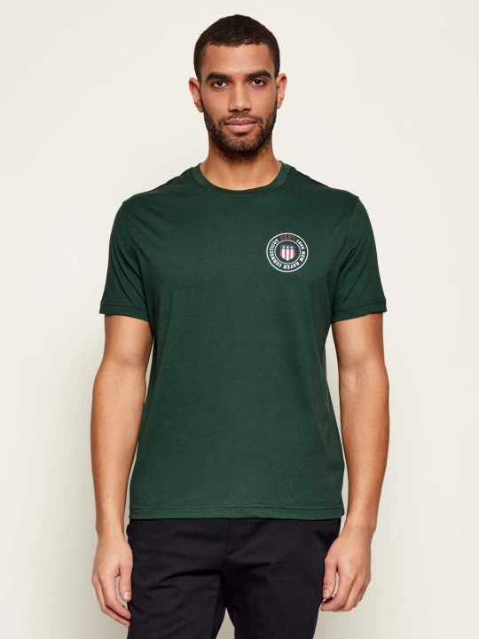Zdjęcie produktu Gant T-shirt GRAPHIC | Regular Fit butelkowa zieleń