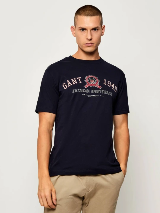 Zdjęcie produktu Gant T-shirt GRAPHIC | Regular Fit granatowy