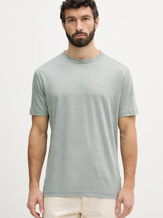 Zdjęcie produktu Gant t-shirt lniany zielony