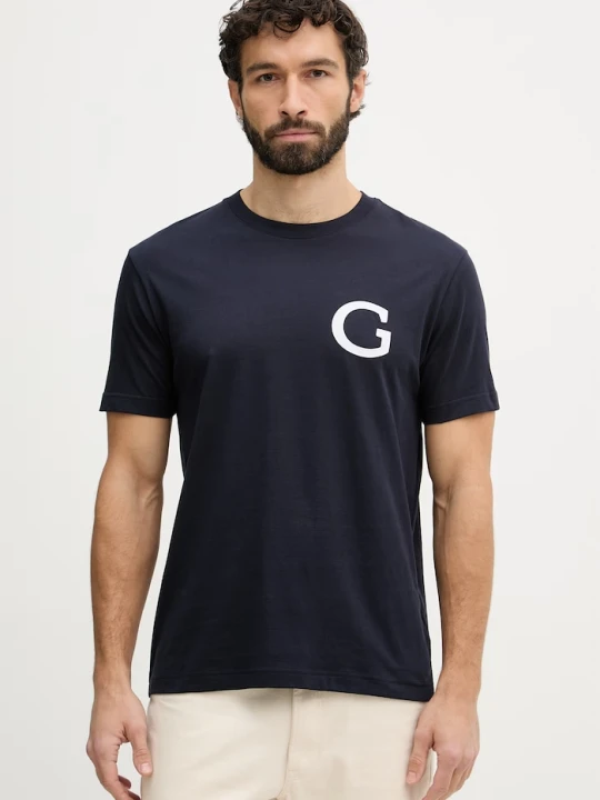Zdjęcie produktu Gant t-shirt męski bawełniany granatowy