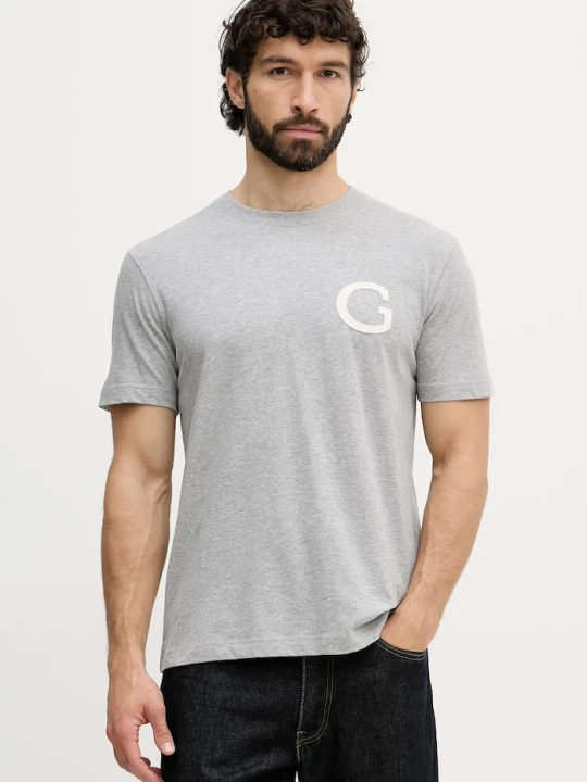 Zdjęcie produktu Gant t-shirt męski bawełniany szary