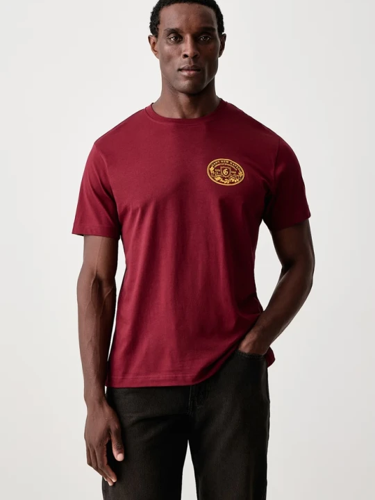 Zdjęcie produktu Gant T-shirt męski bawełniany czerwony