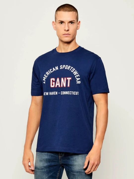Zdjęcie produktu Gant T-shirt PRINTED GRAPHIC | Regular Fit granatowy