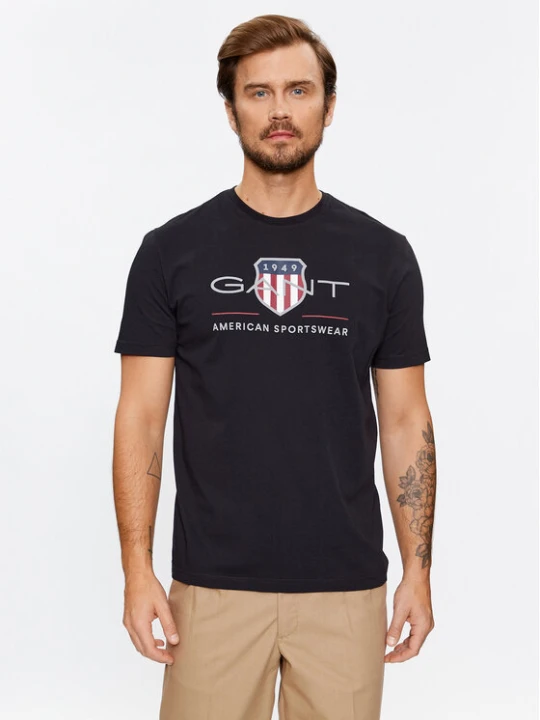 Zdjęcie produktu Gant T-Shirt Reg Archive Shield Ss 2003199 Czarny Regular Fit