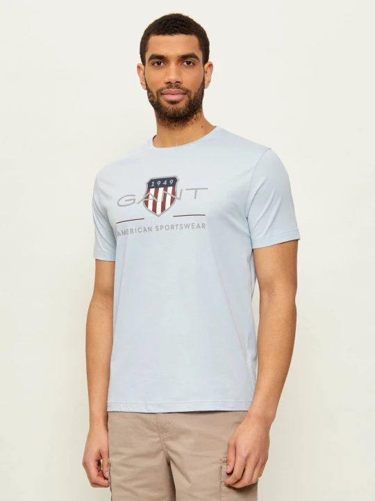 Zdjęcie produktu Gant T-shirt | Regular Fit błękitny