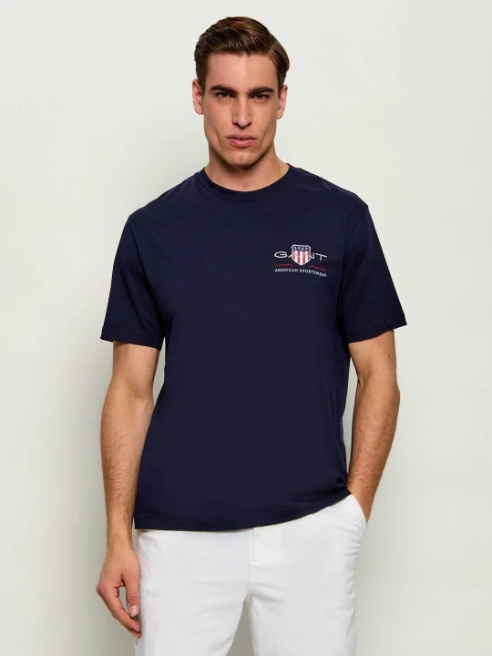 Zdjęcie produktu Gant T-shirt | Regular Fit granatowy
