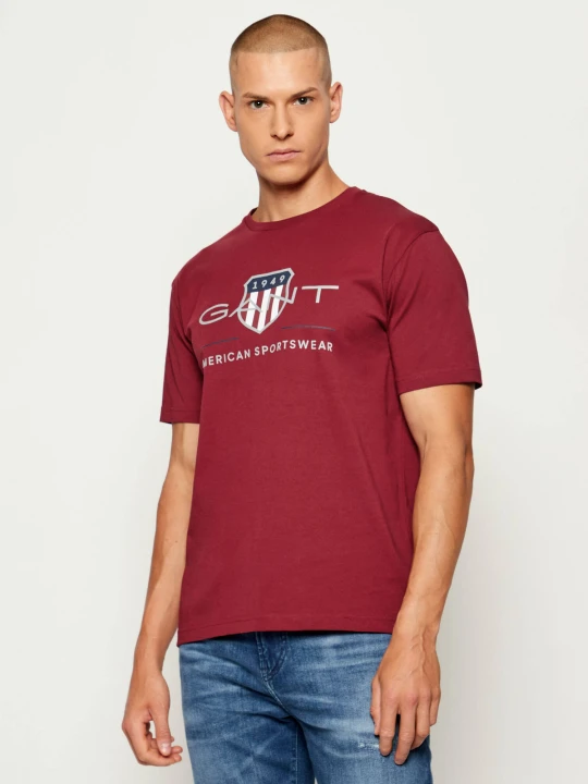 Zdjęcie produktu Gant T-shirt | Regular Fit bordowy