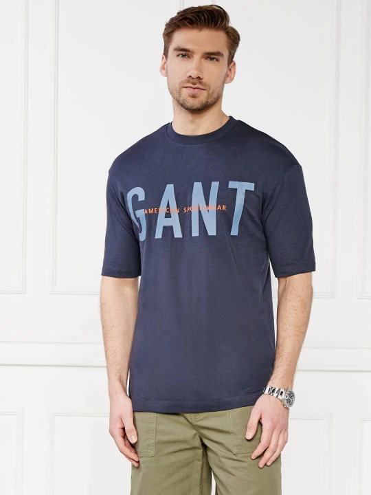 Zdjęcie produktu Gant T-shirt | Regular Fit granatowy
