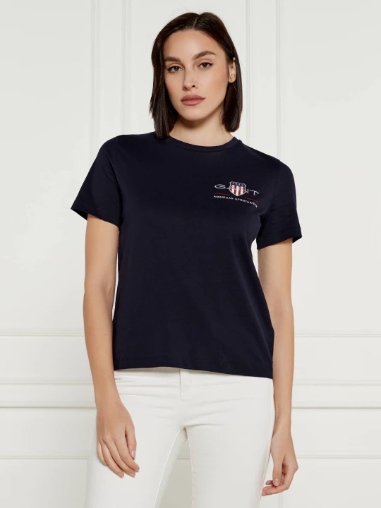 Zdjęcie produktu Gant T-shirt | Regular Fit granatowy