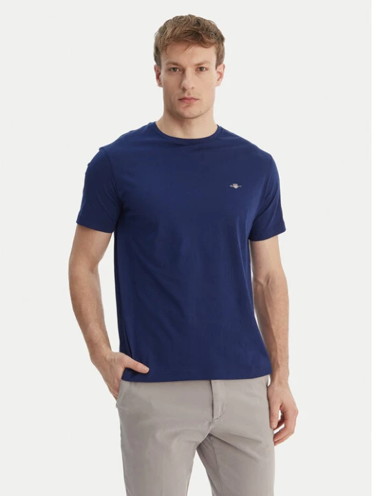 Zdjęcie produktu Gant T-Shirt Shield 2003184 Granatowy Regular Fit
