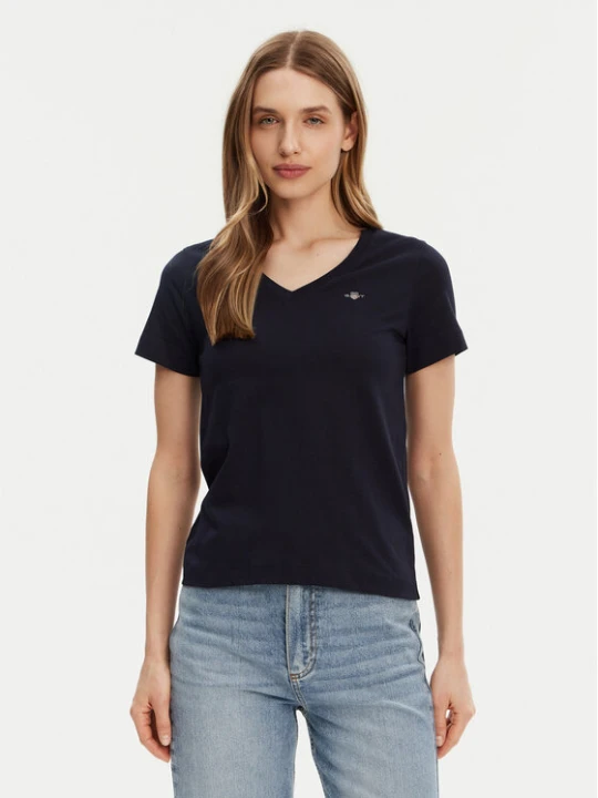 Zdjęcie produktu Gant T-Shirt Shield 4200750 Granatowy Regular Fit