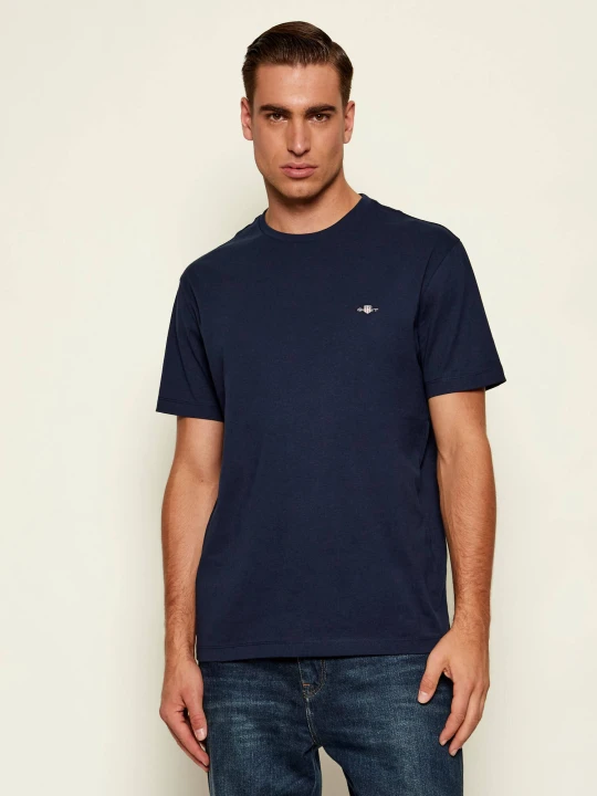 Zdjęcie produktu Gant T-shirt Shield | Regular Fit granatowy