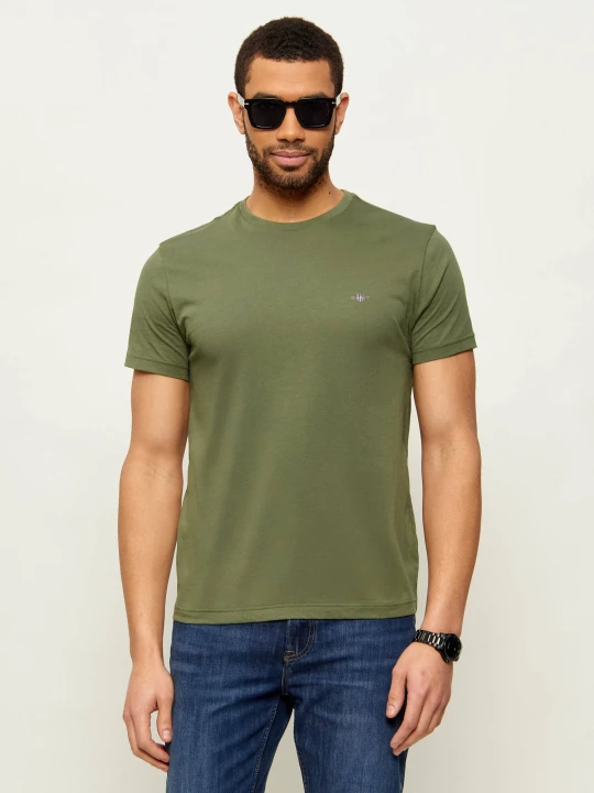 Zdjęcie produktu Gant T-shirt SHIELD | Slim Fit zielony