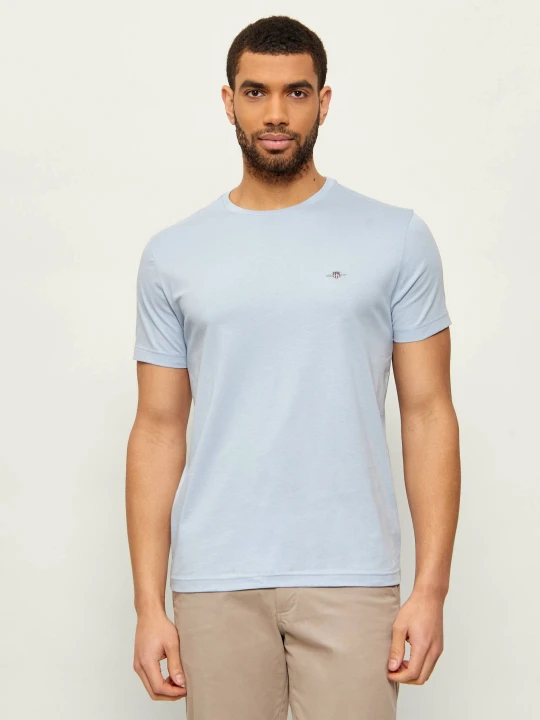 Zdjęcie produktu Gant T-shirt SHIELD | Slim Fit błękitny