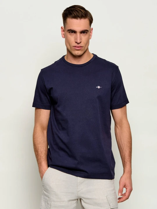 Zdjęcie produktu Gant T-shirt SHIELD | Slim Fit granatowy