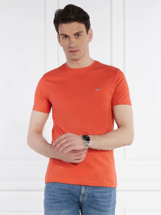 Zdjęcie produktu Gant T-shirt SHIELD | Slim Fit pomarańczowy