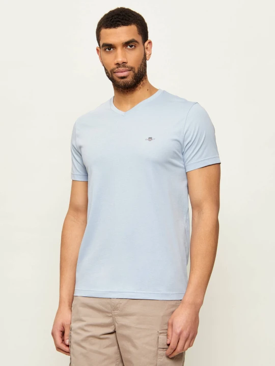 Zdjęcie produktu Gant T-shirt | Slim Fit błękitny