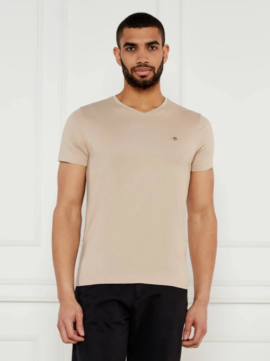 Zdjęcie produktu Gant T-shirt | Slim Fit beżowy