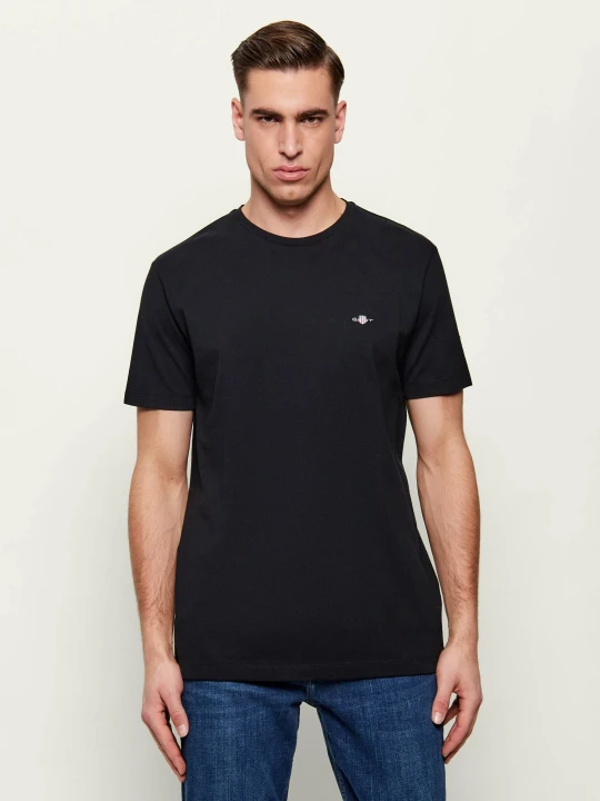 Zdjęcie produktu Gant T-shirt | Slim Fit | pique czarny