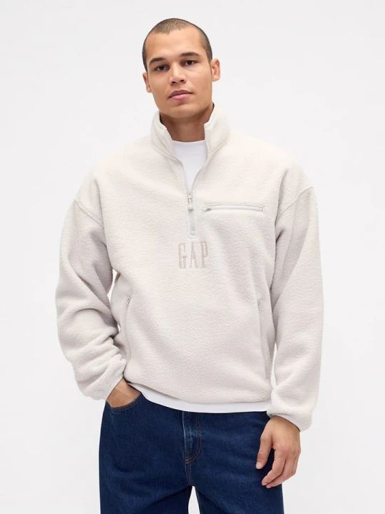 Zdjęcie produktu GAP Bluza polarowa w kolorze kremowym rozmiar: L