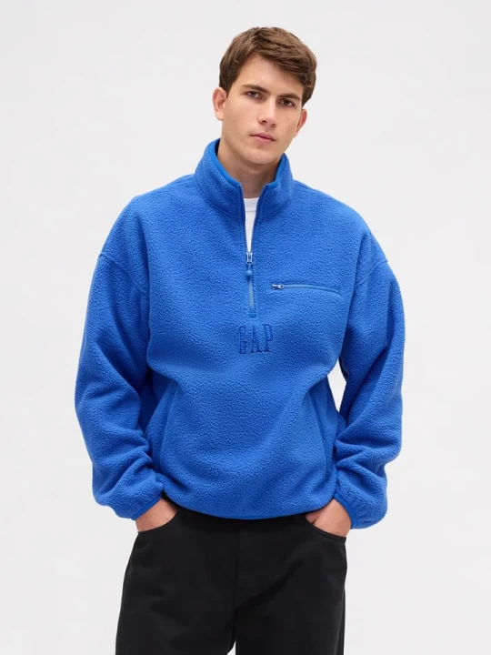 Zdjęcie produktu GAP Bluza polarowa w kolorze niebieskim rozmiar: M