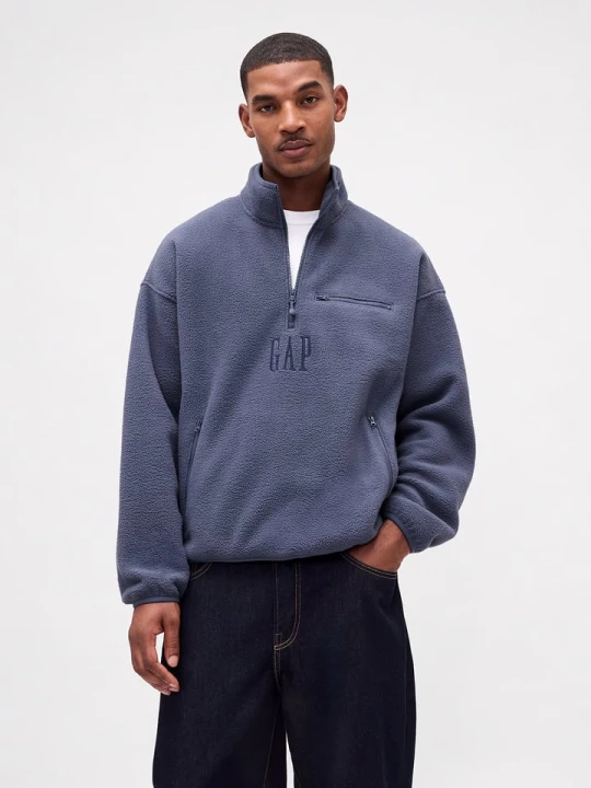 Zdjęcie produktu GAP Bluza polarowa w kolorze niebieskoszarym rozmiar: XL
