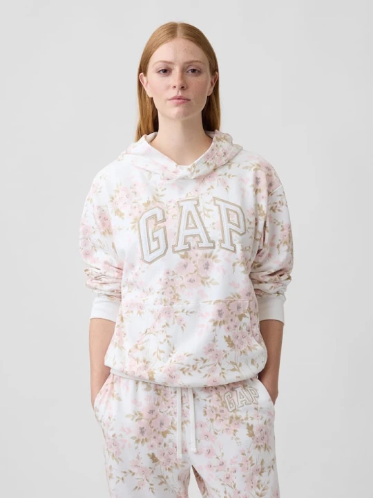 Zdjęcie produktu GAP Bluza w kolorze biało-jasnoróżowym rozmiar: L