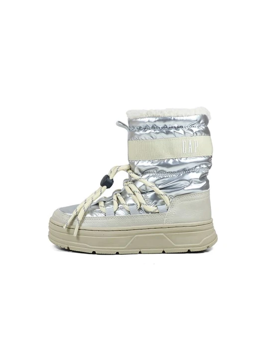 Zdjęcie produktu GAP Botki "Paradise High" w kolorze srebrno-kremowym rozmiar: 30