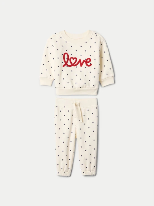 Zdjęcie produktu Gap Dres 608886-00 Beżowy Regular Fit