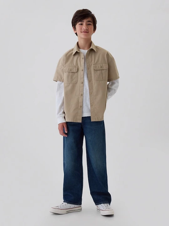 Zdjęcie produktu GAP Dżinsy - Comfort fit - w kolorze niebieskim rozmiar: 116