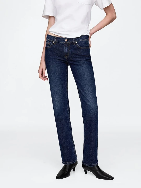 Zdjęcie produktu GAP Dżinsy - 90s straight low rise - w kolorze granatowym rozmiar: W34