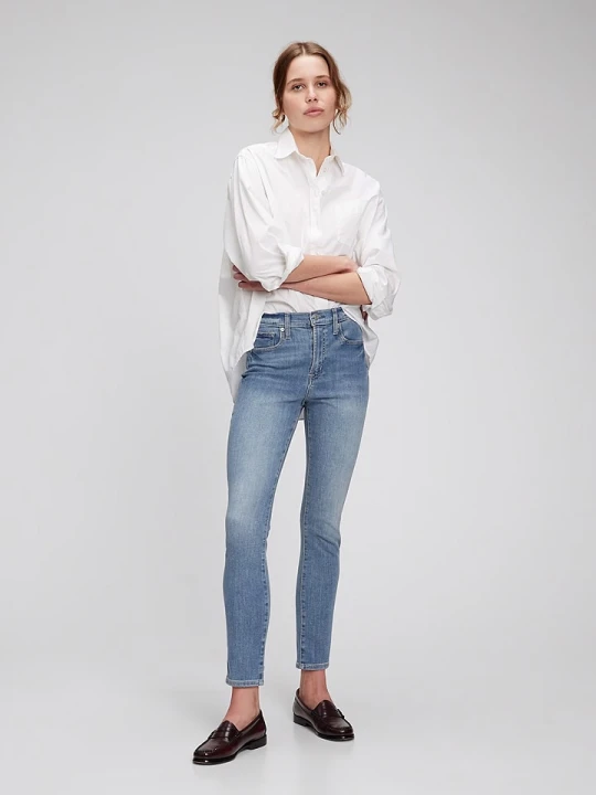 Zdjęcie produktu GAP Dżinsy - Skinny fit - w kolorze błękitnym rozmiar: W30