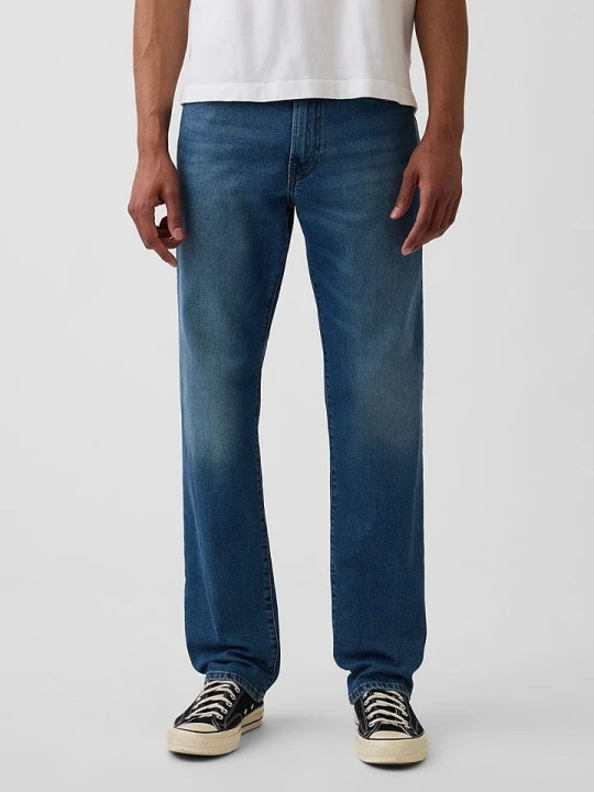 Zdjęcie produktu GAP Dżinsy - Straight fit - w kolorze granatowym rozmiar: W34/L32