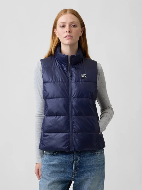 Zdjęcie produktu GAP Kamizelka pikowana w kolorze granatowym rozmiar: XL