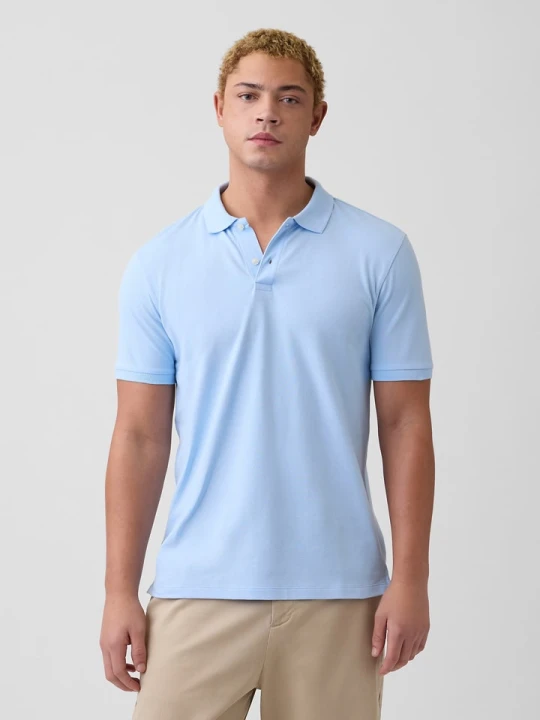 Zdjęcie produktu GAP Koszulka polo w kolorze błękitnym rozmiar: M