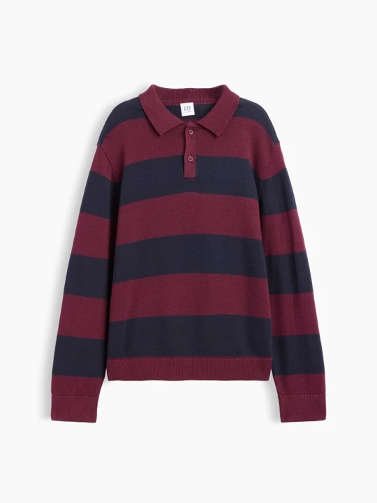 Zdjęcie produktu GAP Koszulka polo w kolorze bordowo-granatowym rozmiar: 152 / 158