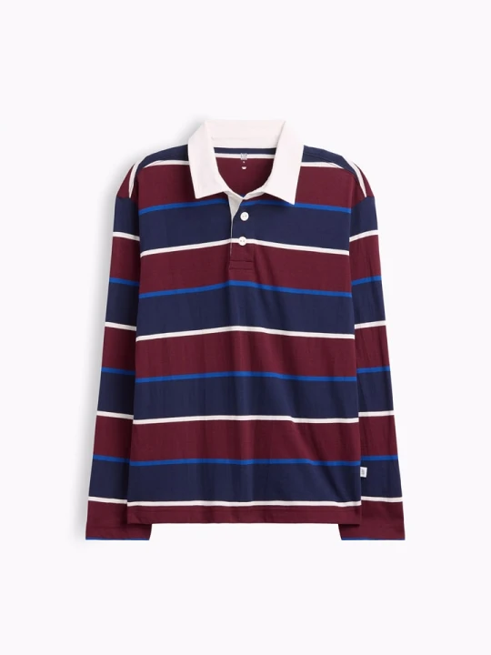 Zdjęcie produktu GAP Koszulka polo w kolorze granatowo-bordowym rozmiar: 116 / 122