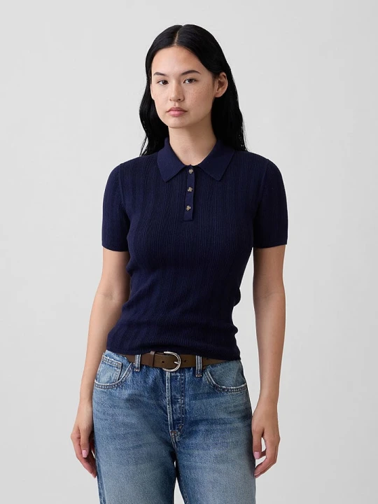 Zdjęcie produktu GAP Koszulka polo w kolorze granatowym rozmiar: L